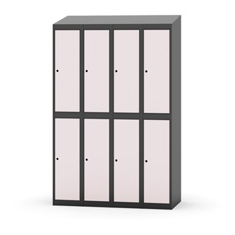 Garderobeskap Novis skrått tak 2:4 B120