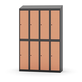 Garderobeskap Novis skrått tak 2:4 B120