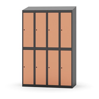 Garderobeskap Novis skrått tak 2:4 B120