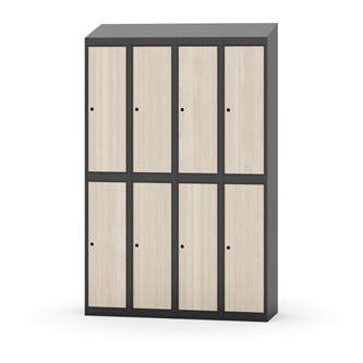 Garderobeskap Novis skrått tak 2:4 B120