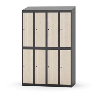 Garderobeskap Novis skrått tak 2:4 B120