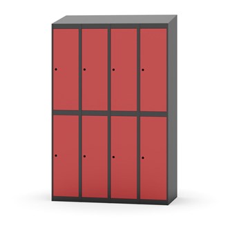 Garderobeskap Novis skrått tak 2:4 B120