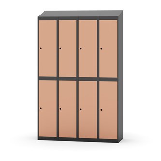 Garderobeskap Novis skrått tak 2:4 B120