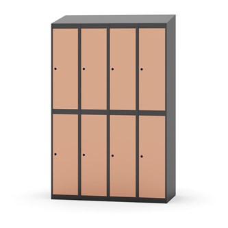 Garderobeskap Novis skrått tak 2:4 B120