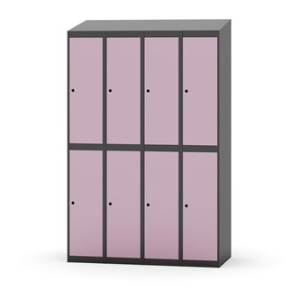 Garderobeskap Novis skrått tak 2:4 B120