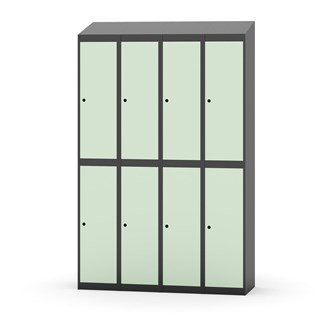 Garderobeskap Novis skrått tak 2:4 B120