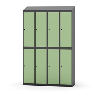 Garderobeskap Novis skrått tak 2:4 B120