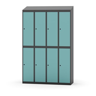 Garderobeskap Novis skrått tak 2:4 B120