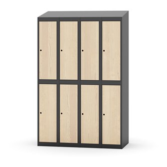 Garderobeskap Novis skrått tak 2:4 B120