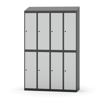 Garderobeskap Novis skrått tak 2:4 B120