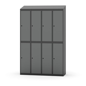 Garderobeskap Novis skrått tak 2:4 B120