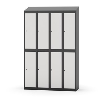 Garderobeskap Novis skrått tak 2:4 B120