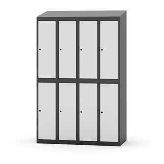 Garderobeskap Novis skrått tak 2:4 B120