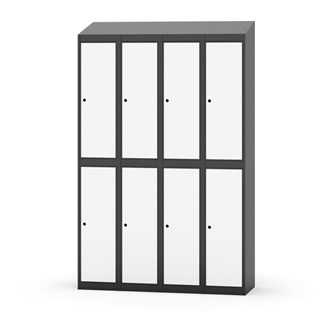 Garderobeskap Novis skrått tak 2:4 B120