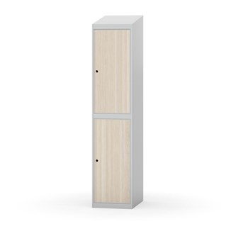 Garderobeskap Novis skrått tak 2:1 B40