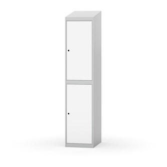 Garderobeskap Novis skrått tak 2:1 B40