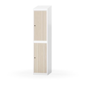 Garderobeskap Novis skrått tak 2:1 B40
