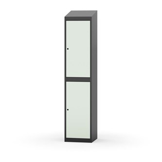 Garderobeskap Novis skrått tak 2:1 B40