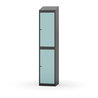 Garderobeskap Novis skrått tak 2:1 B40