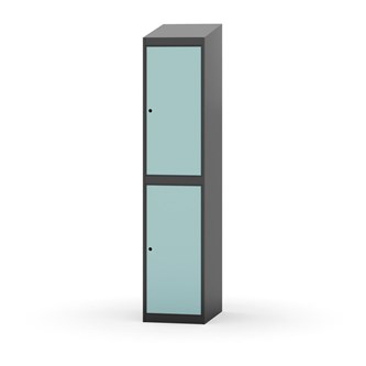 Garderobeskap Novis skrått tak 2:1 B40