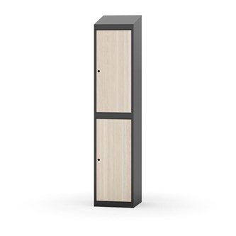 Garderobeskap Novis skrått tak 2:1 B40
