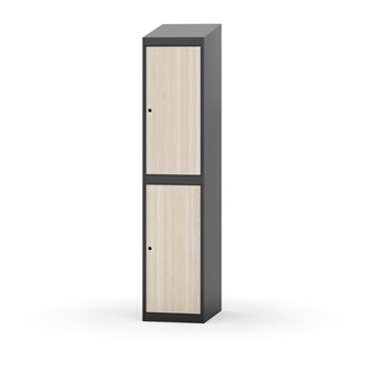 Garderobeskap Novis skrått tak 2:1 B40