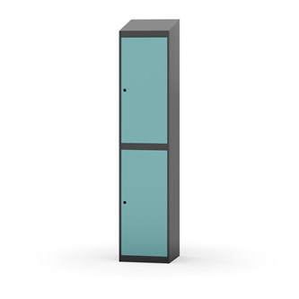 Garderobeskap Novis skrått tak 2:1 B40
