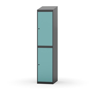 Garderobeskap Novis skrått tak 2:1 B40