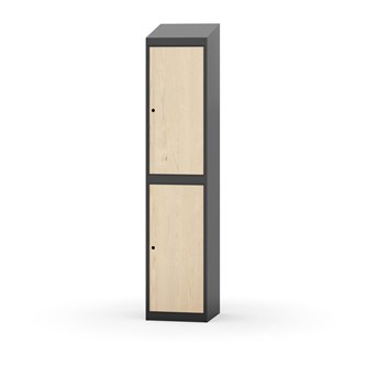 Garderobeskap Novis skrått tak 2:1 B40