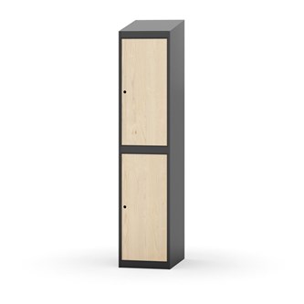Garderobeskap Novis skrått tak 2:1 B40