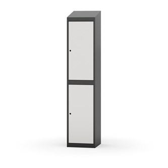 Garderobeskap Novis skrått tak 2:1 B40