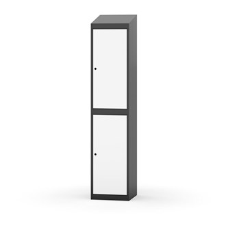 Garderobeskap Novis skrått tak 2:1 B40