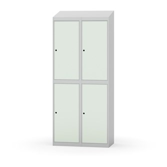 Garderobeskap Novis skrått tak 2:2 B80