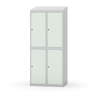 Garderobeskap Novis skrått tak 2:2 B80