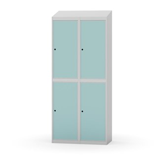 Garderobeskap Novis skrått tak 2:2 B80