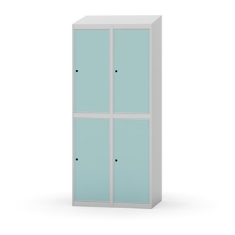 Garderobeskap Novis skrått tak 2:2 B80