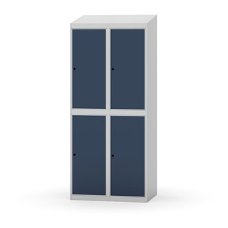 Garderobeskap Novis skrått tak 2:2 B80