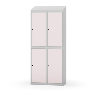 Garderobeskap Novis skrått tak 2:2 B80