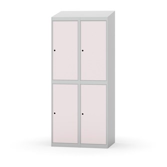 Garderobeskap Novis skrått tak 2:2 B80