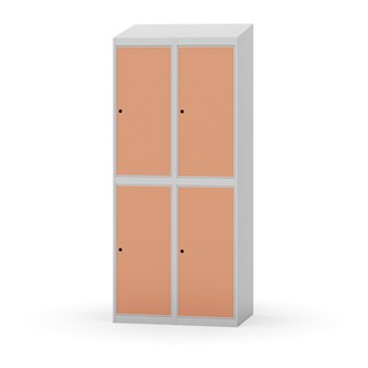 Garderobeskap Novis skrått tak 2:2 B80