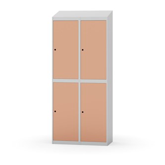 Garderobeskap Novis skrått tak 2:2 B80