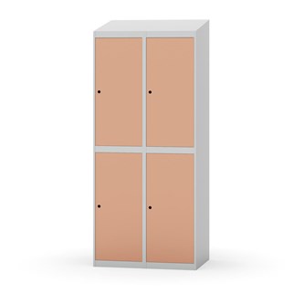 Garderobeskap Novis skrått tak 2:2 B80