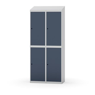 Garderobeskap Novis skrått tak 2:2 B80