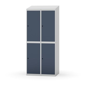 Garderobeskap Novis skrått tak 2:2 B80