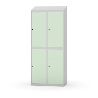 Garderobeskap Novis skrått tak 2:2 B80