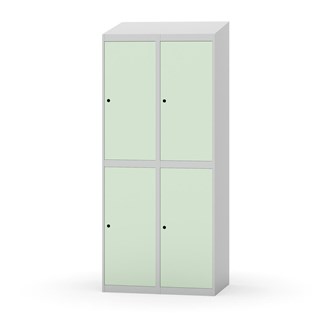 Garderobeskap Novis skrått tak 2:2 B80