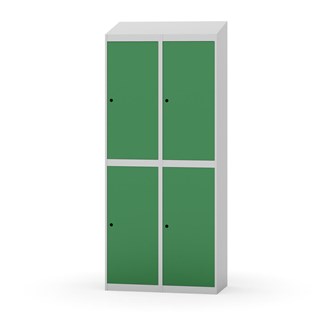 Garderobeskap Novis skrått tak 2:2 B80