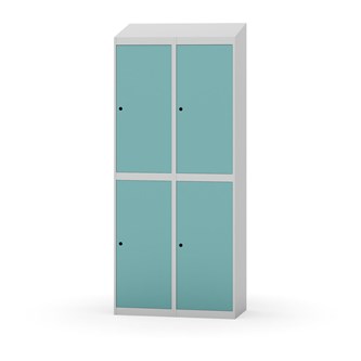 Garderobeskap Novis skrått tak 2:2 B80