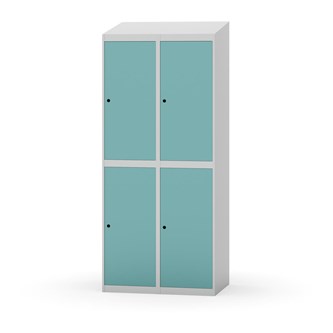 Garderobeskap Novis skrått tak 2:2 B80