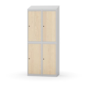 Garderobeskap Novis skrått tak 2:2 B80